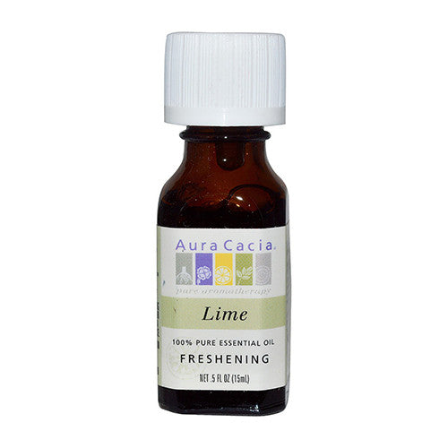 Aura Cacia 100% Pure Aromatherapy Essential Oil, Lime - 0.5 Oz